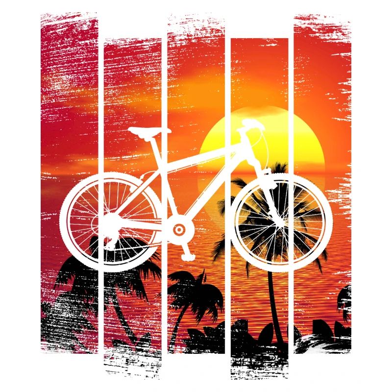 Mountain biker Evolution - premium shirt