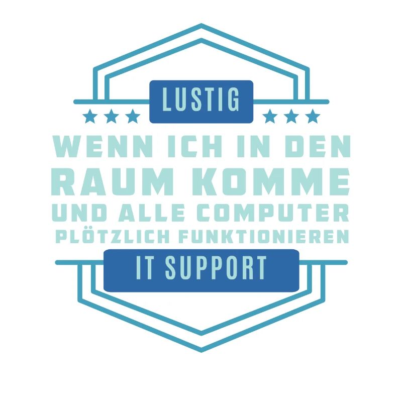 Lustigen Technologiespruch - Tech Support