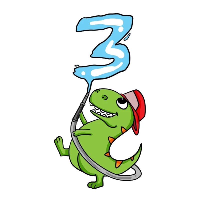 3rd Birthday Dinosaur Fire Brigade Gift