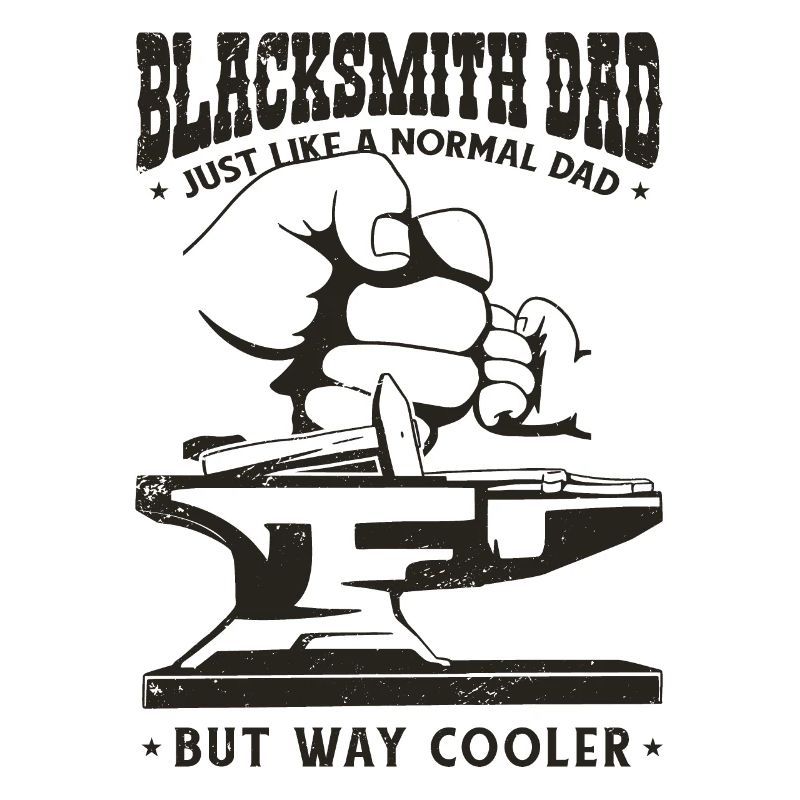 Blacksmith Dad Cool Anvil Blacksmith Papa