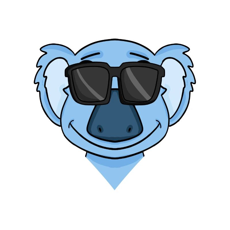 Koala with glasses