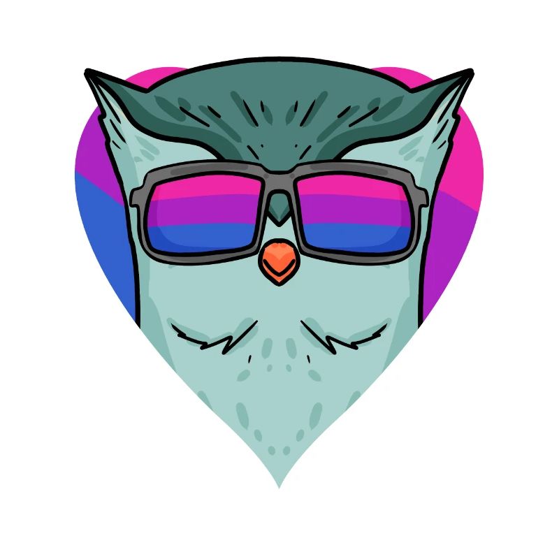 Bisexuell Eule Nachteule Vogel Geschenk