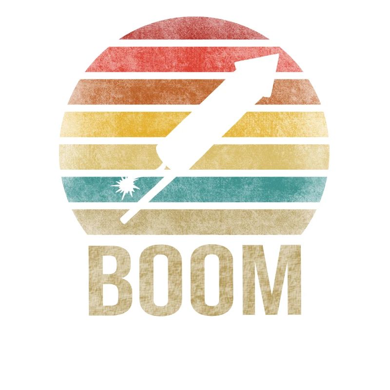 Fireworks Boom Rocket Going Up Launch Retro