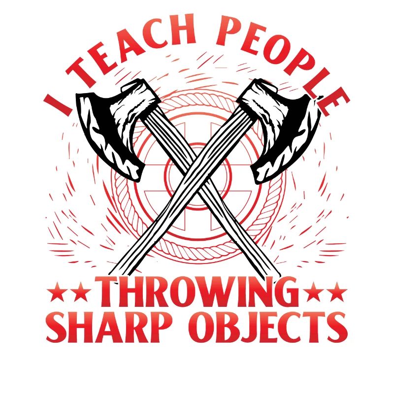 I teach people throwing Sharp Objects Axe Throwing
