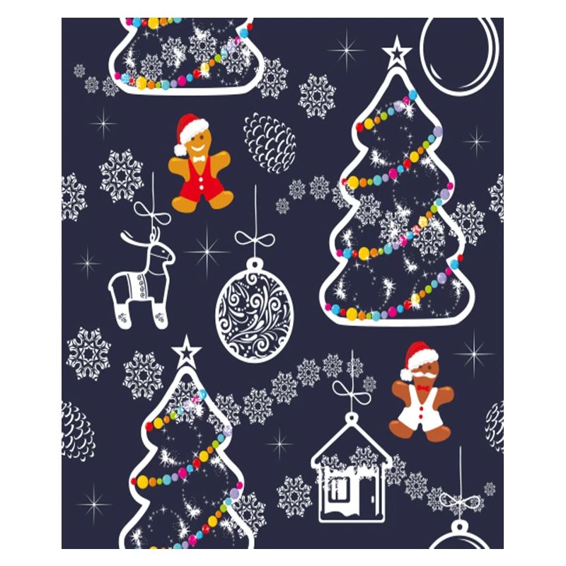 Seamless Festive Pattern With Christmas Tree