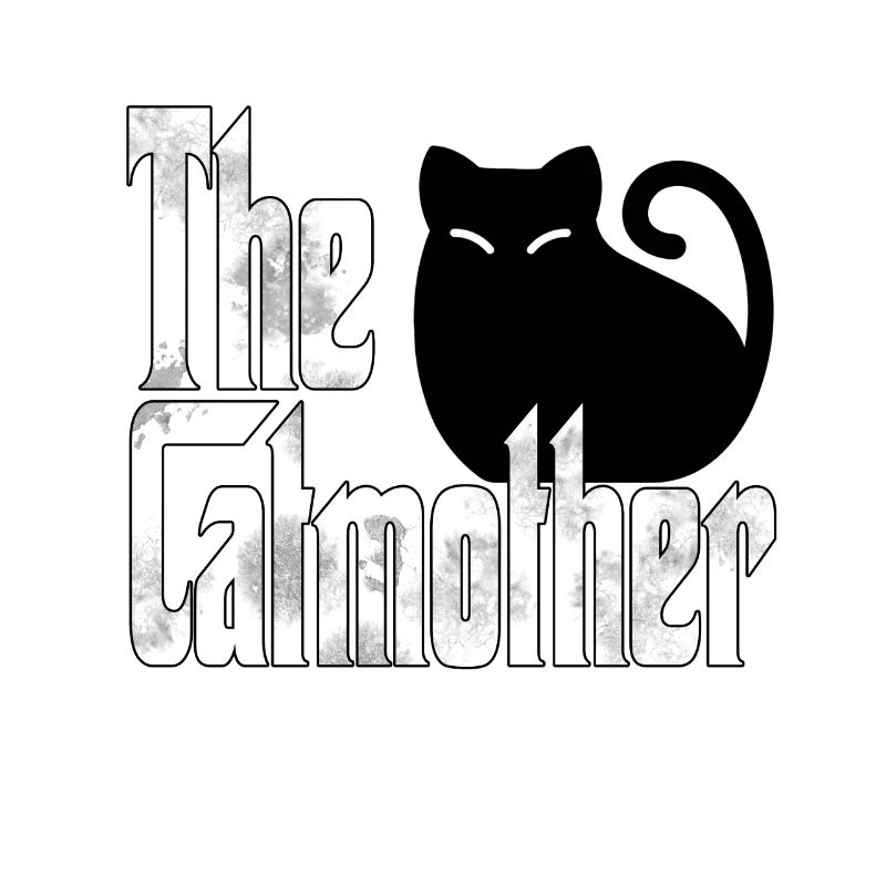 Chat Maman La Catmère Chat Folle Chat Mère Kitty Maman