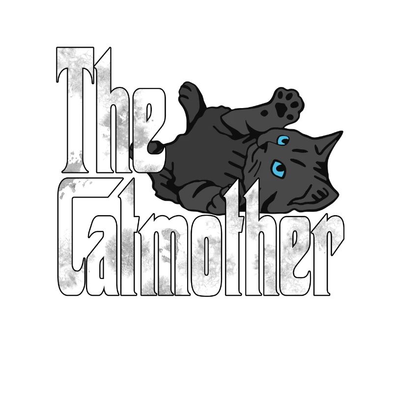 Chat Maman La Catmère Chat Folle Chat Mère Kitty Maman