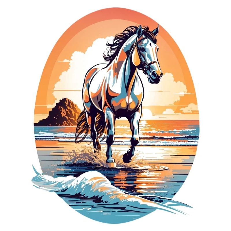 Pferd am Strand
