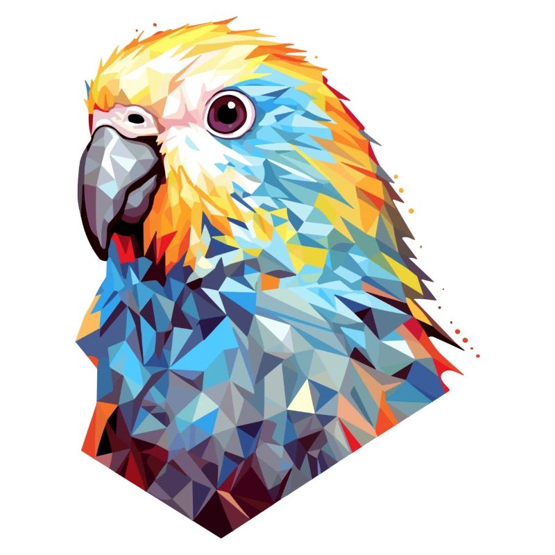Budgie Polygon Bird Budgies
