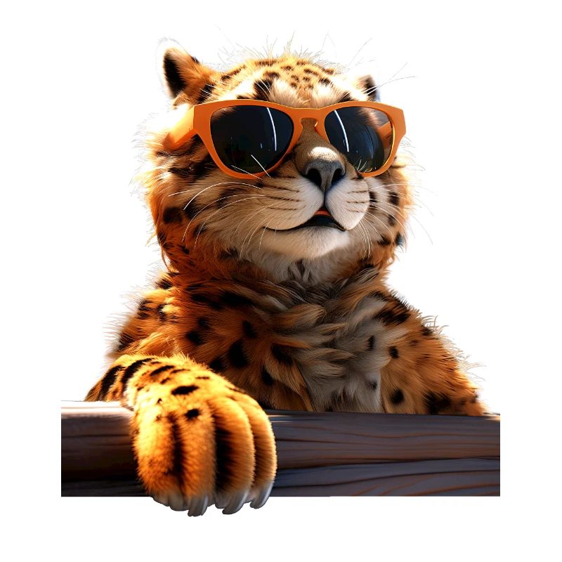 Lunettes de soleil guépard Chats guépard Mignon guépard