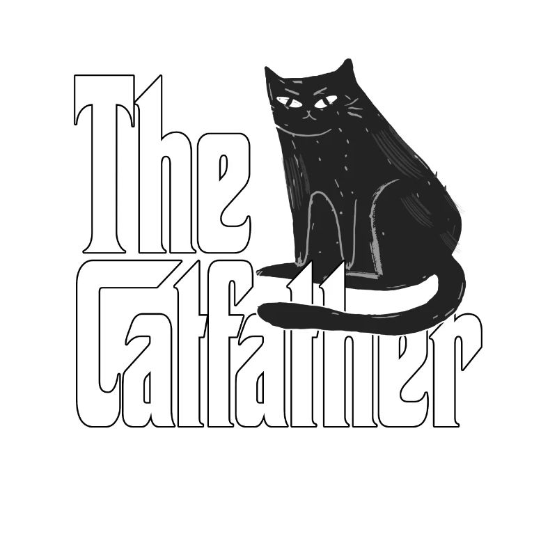 Chat Papa Le Catfather Crazy Cat Père Kitty Daddy