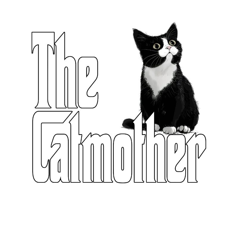 Katze Mutter La Catmother Chat Crazy Maman Maman