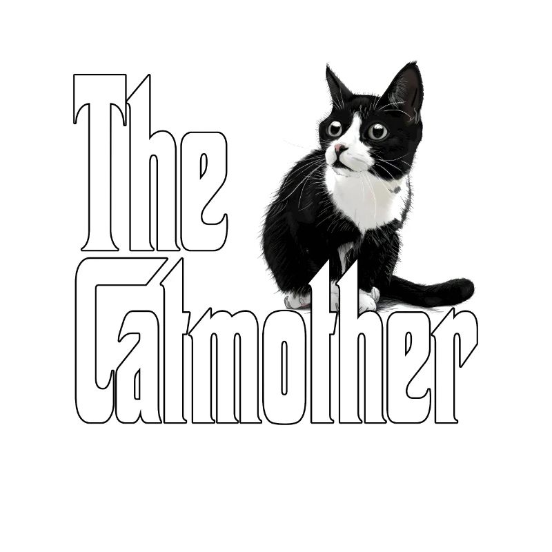 Katze Mutter La Catmother Chat Crazy Maman Maman