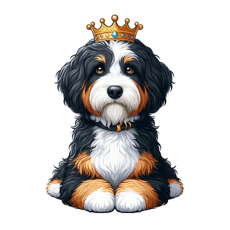 Bernedoodle Hund Krone