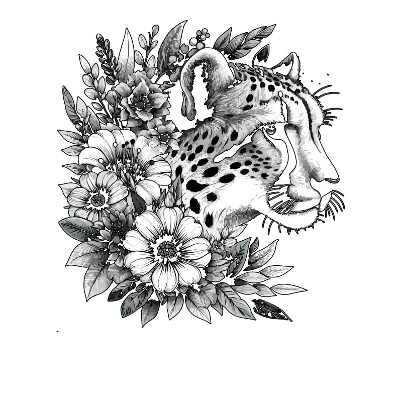Guépard Fleurs de guépard