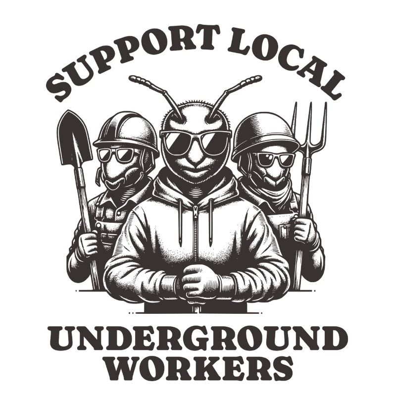 Support Local Underground Workers Lustiges Ant