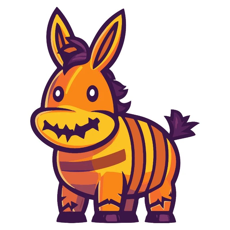 Esel Halloween Comic Lustig