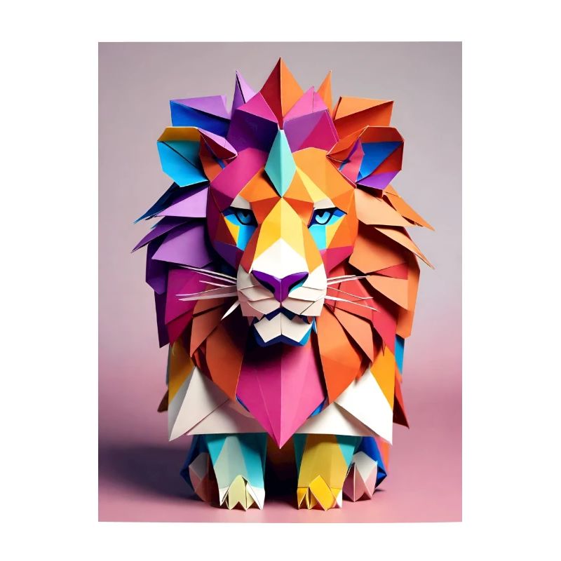 Origami-Löwe