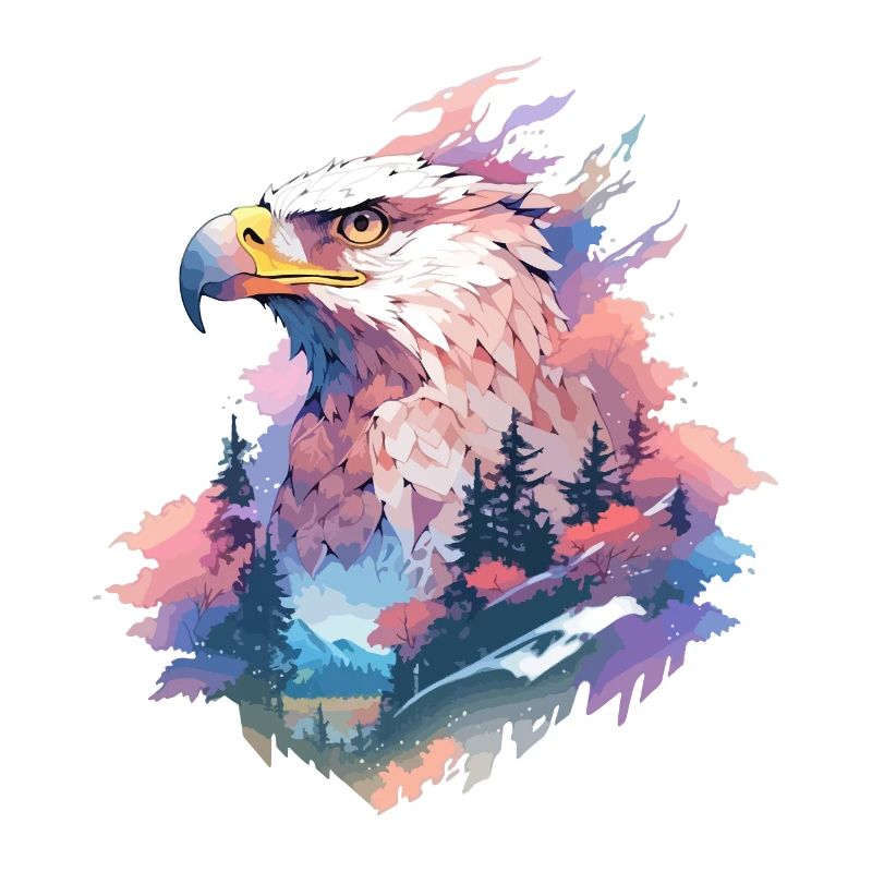 Eagle Head Nature Wilderness Forest Trees Mountains