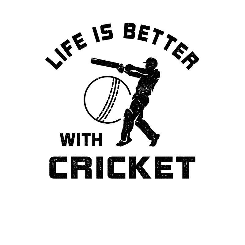 Leben ist besser mit Cricket Spruch Geschenk