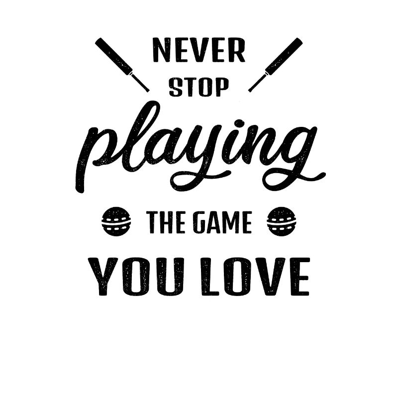 Never stop playing the game cricket gift