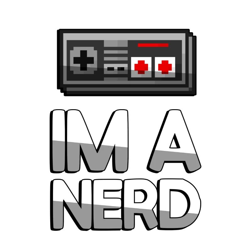 IM A NERD + NES Controller - Gaming