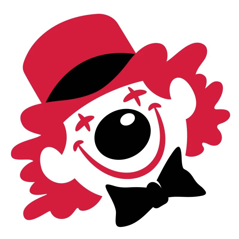 Ein Clown-Gesicht