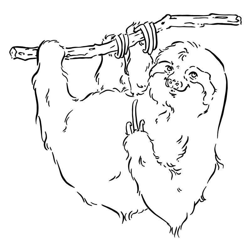 Faultier Mittelfinger pesonalisierbar