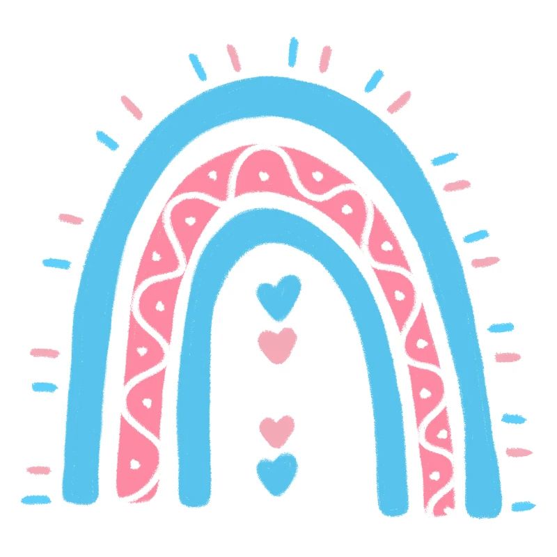 Transgenre Boho Rainbow Trans Pride