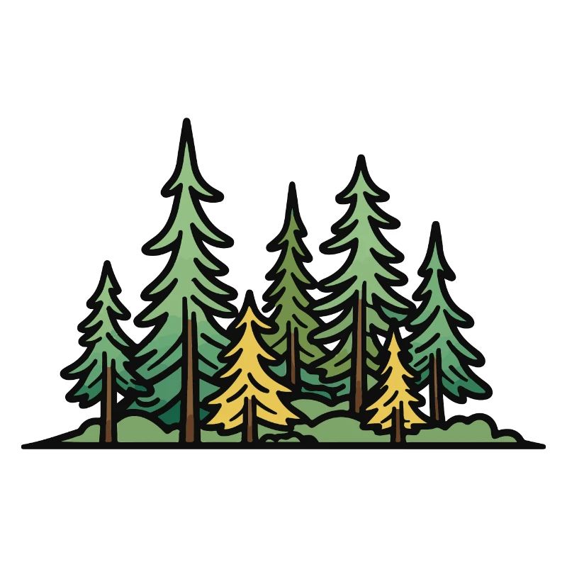 Forest, Landscape, Trees, Nature
