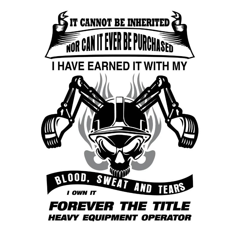 Baggerfahrer Spruch Bagger