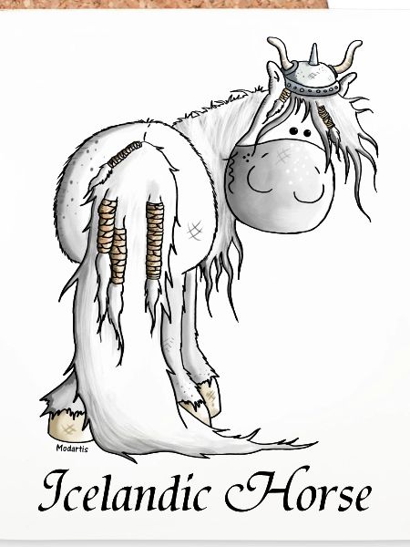 Wilder Wikinger Isländer - Pferd