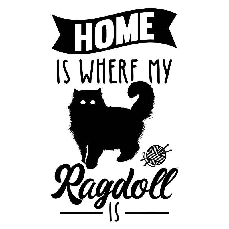 Ragdoll chat chats mignons disant motif de chat