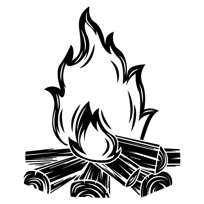campfire flame symbol