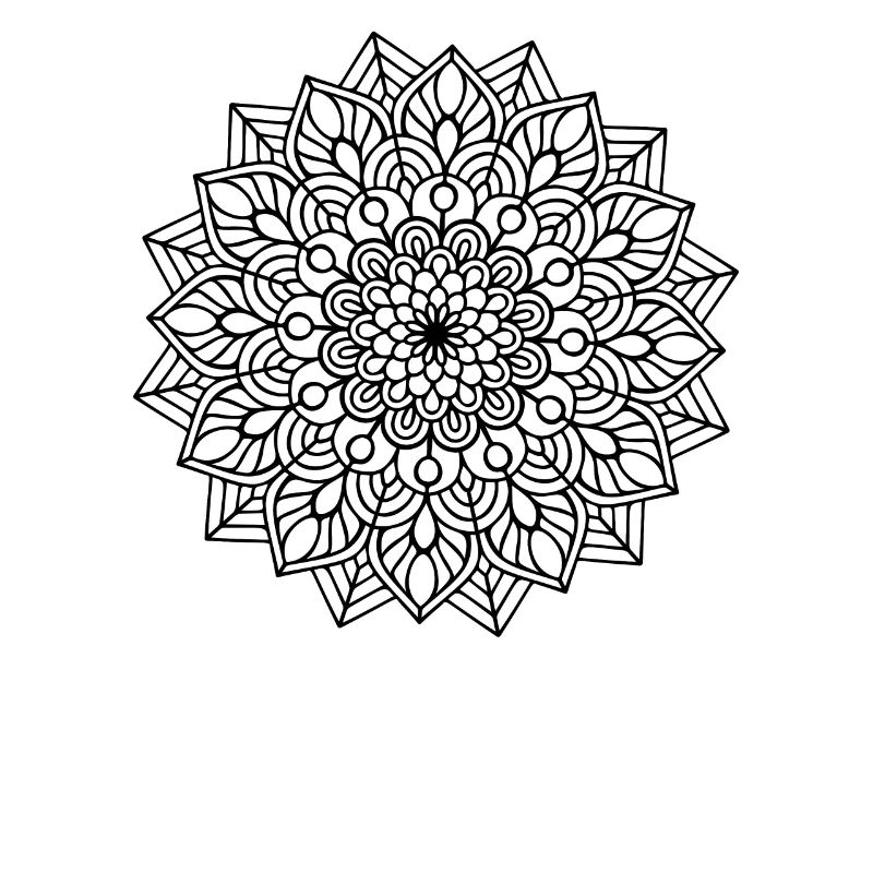 Mandala Coloring Creative Design Kids DIY