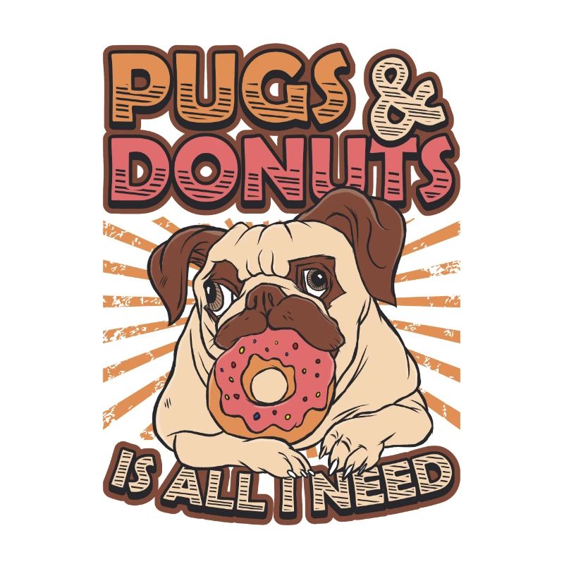 Mops Donut Lover
