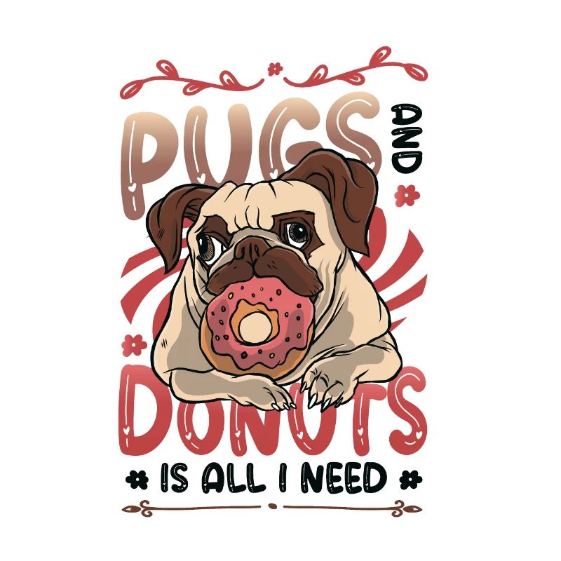 Pug, donut, lover.