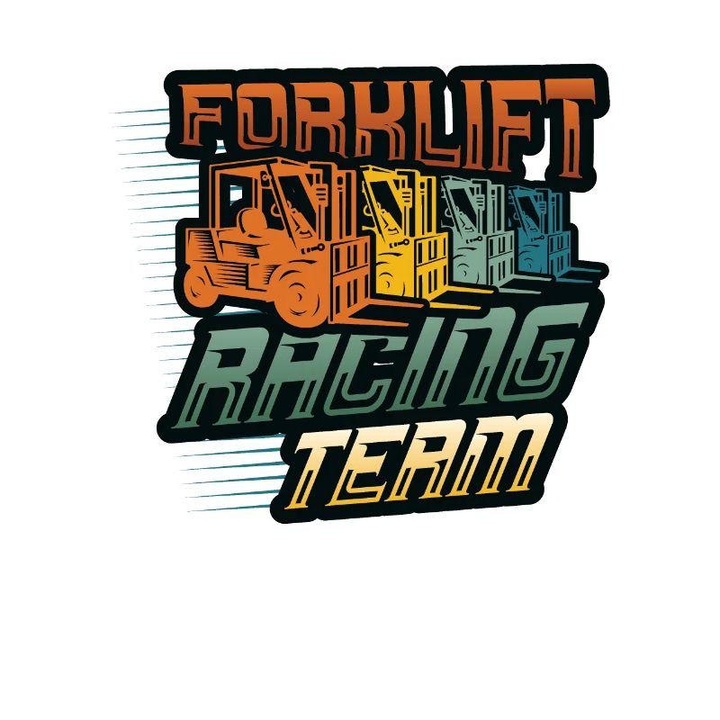 Forklift Racing Team, Funny Forklift Driver