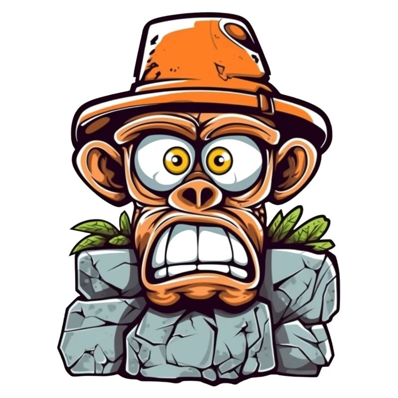 Adventurous monkey charm