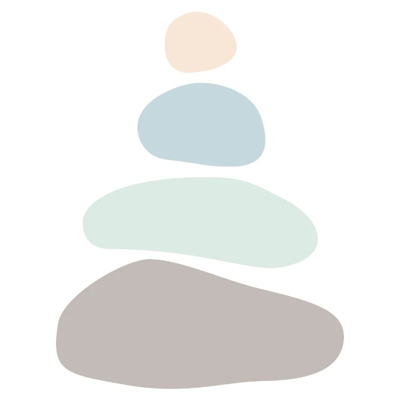 Minimalist Stone Stack – Zen Balance Art