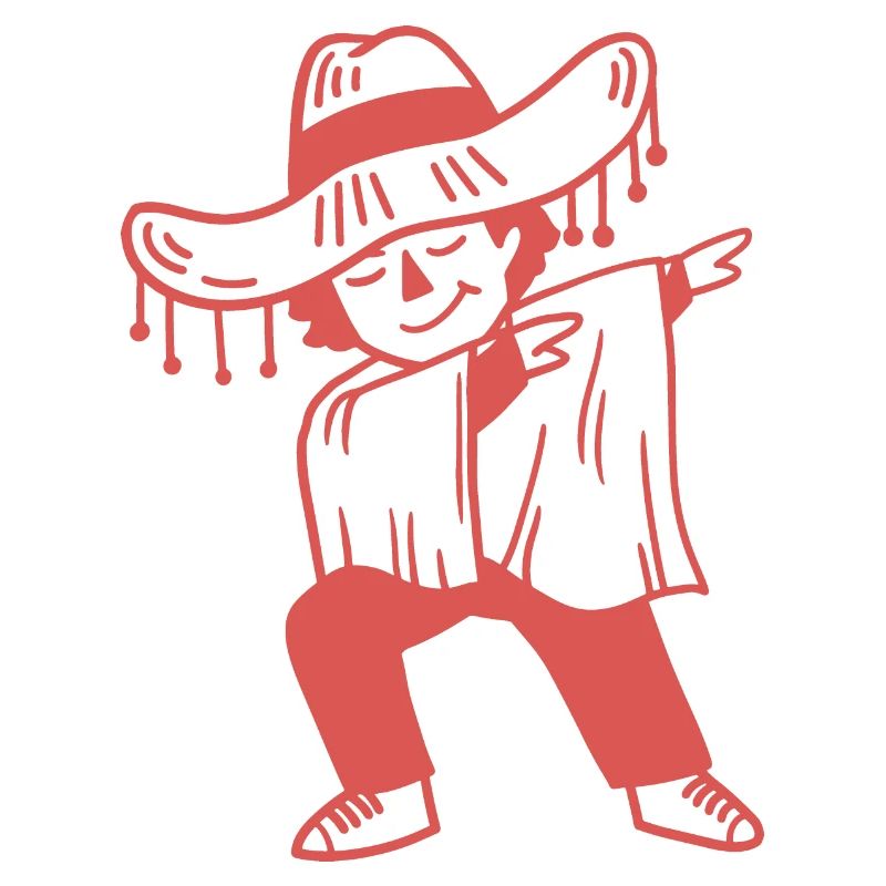 Dabbing Mexikaner Cinco de Mayo