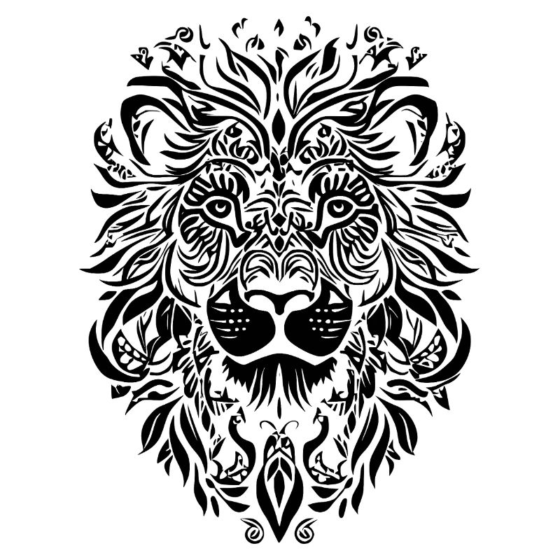 Löwe Mandala Gesicht