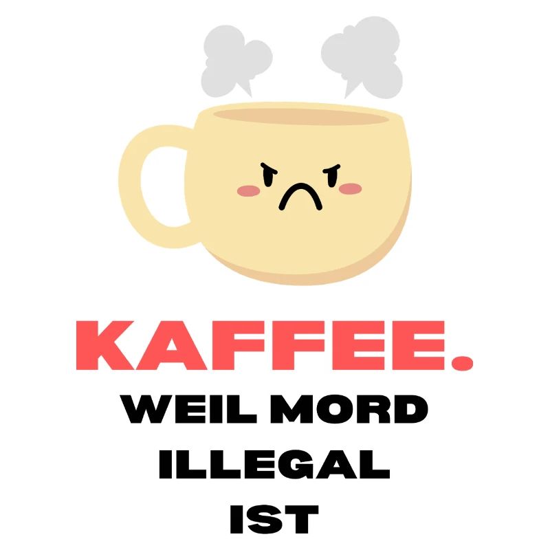 "Coffee because murder is illegal" Coffee lovers