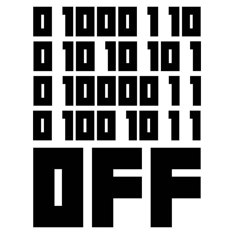 Binary Code F**k OFF – Nerd Humor & Geek Code