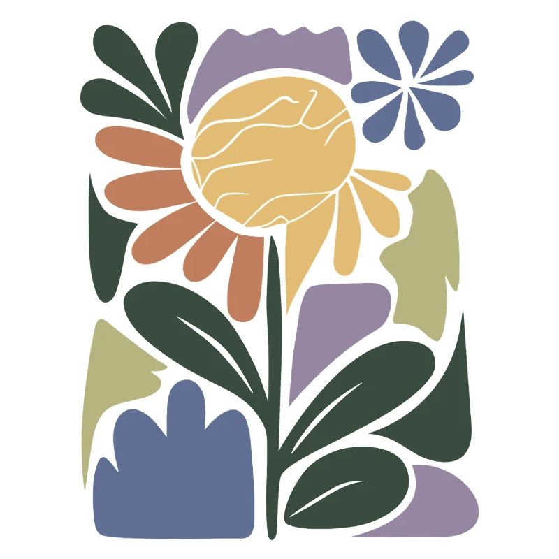 Composition florale colorée