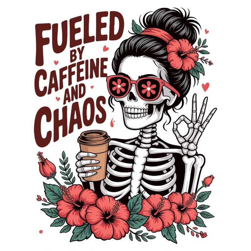 Mutter Koffein Mutter Skelett Kaffee