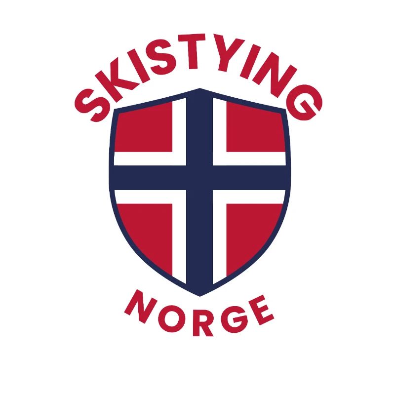 Norwegens Ski-Stil-Schild