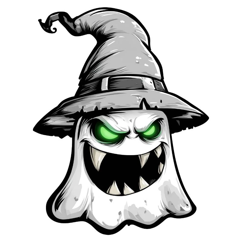 Scary ghost, terrifying ghost