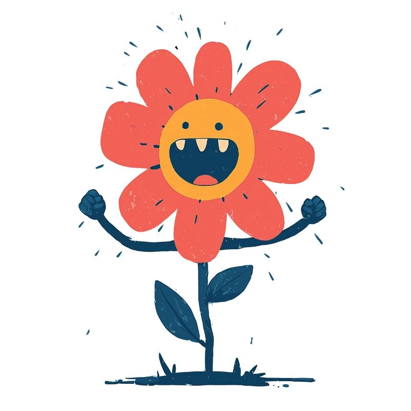 Lachende Monsterblume