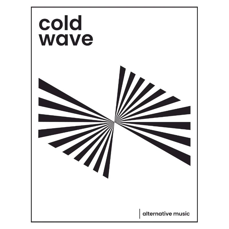 Conception d’affiche de musique Cold Wave